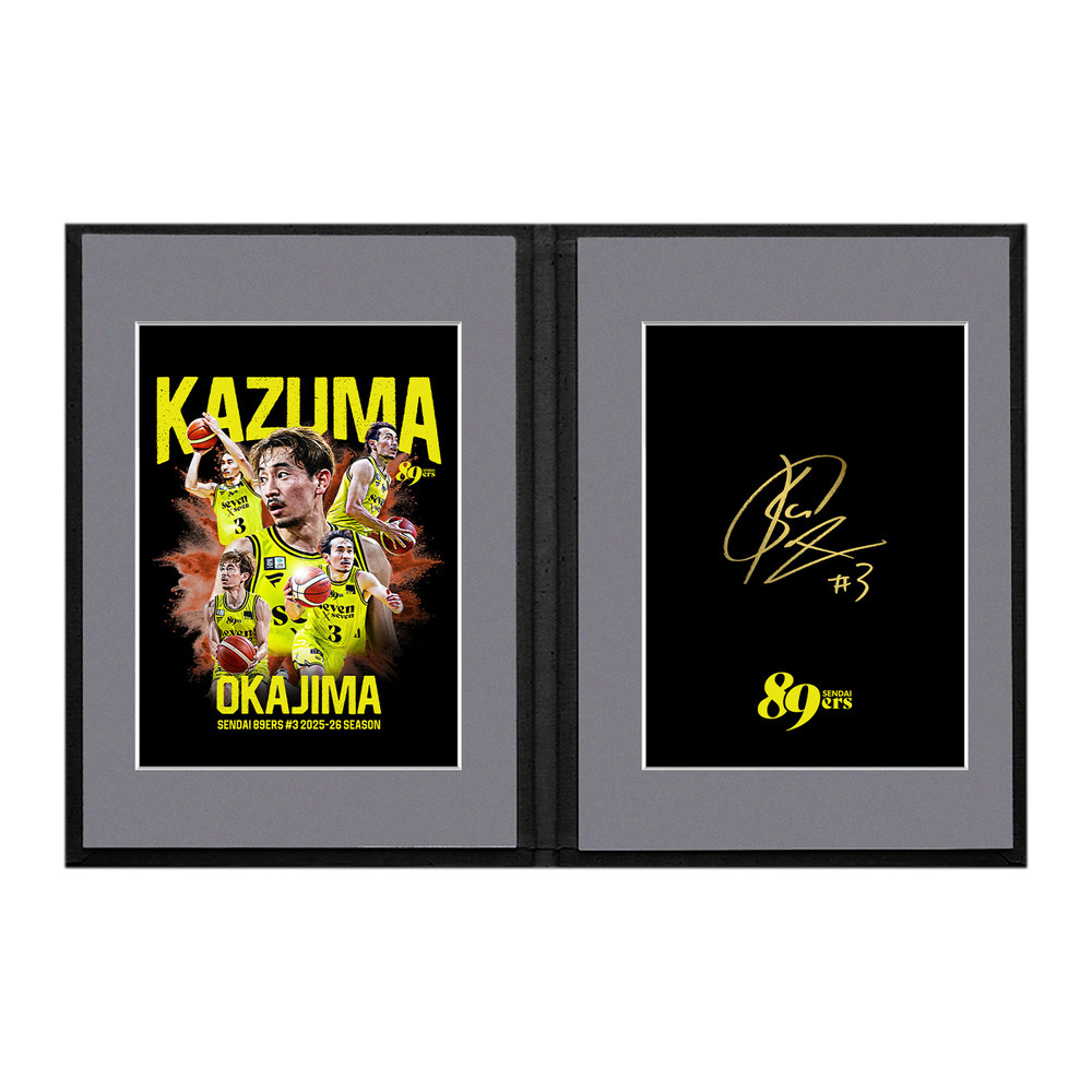 【受注販売】【MyPLAYER COLLECTION 2025-26】選手直筆サイン入りフォトアルバム(ラフネートル) #3 岡島和真 詳細画像 #3 岡島 和真 1